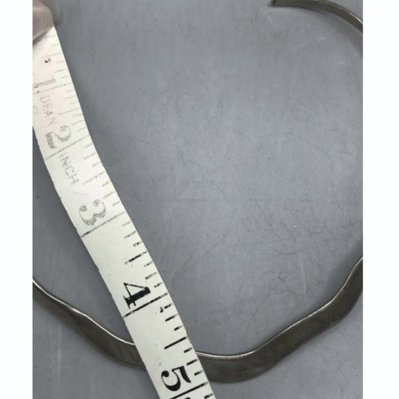 925 Sterling Silver Heavy Wavy Neck Collar Necklace Pendant Charm Choker - Picture 4 of 6